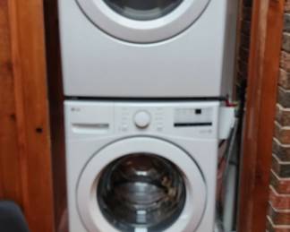 2023 LG WASHER & DRYER WITH STACKING KIT AND  YEAR LLP    (ELECTRIC)