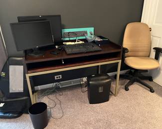 Desk and office supplies