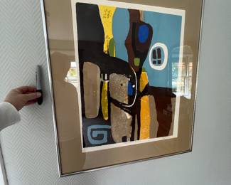 Earl Klein framed signed lithograph.....