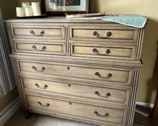 Tall chest of drawers (sold as is)