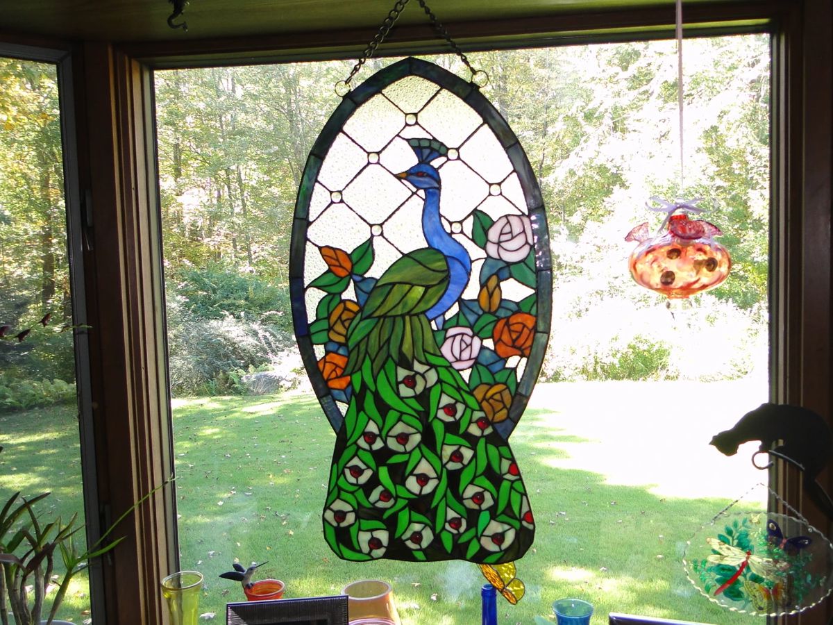 Peacock Stained Glass