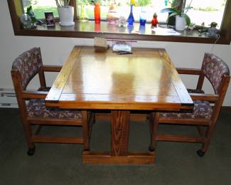 Crate and Barrel kitchen table with chairs