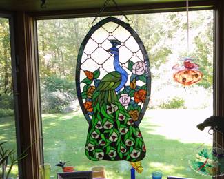 Peacock Stained Glass