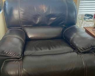 Pair of these leather wall hugger power recliners.