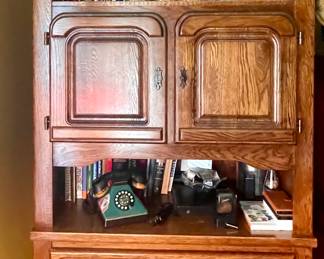 Another oak storage cabinet