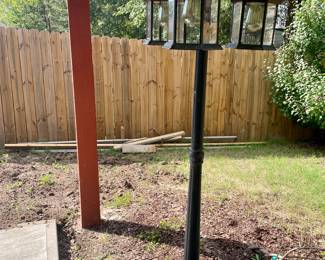 One of four lamp stands 