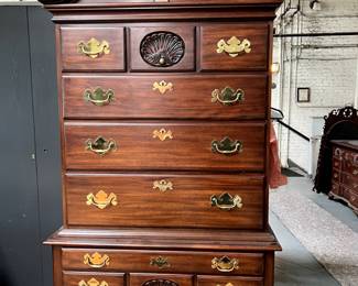 Chippendale Tall Boy Chest -excellent condition. (no low ball offers)
