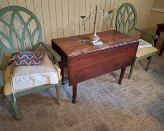 Vintage Dropleaf Table w/2 Chairs