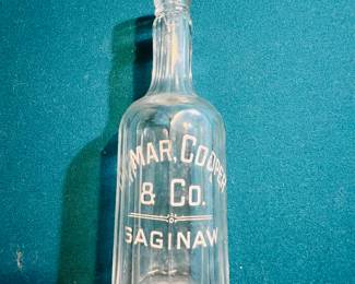 Mar Cooper & Co Saginaw Bottle 