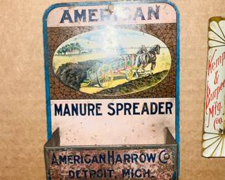 Match holder - manure spreader 