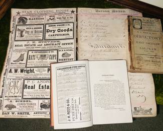 Saginaw directories - 6 from the early 1800’s 