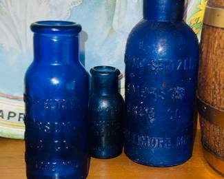 Colbolt blue bottles 