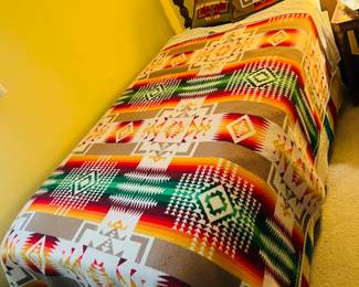 Hudson Bay wool 4 point blankets (2)