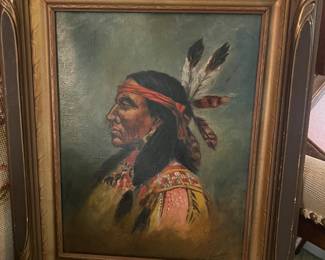 Indian portrait painting 14 x 10