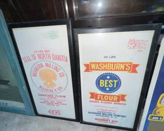 Framed flour bags 