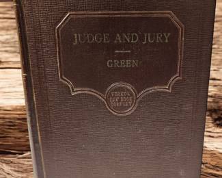 Vernon law book company judge and jury green 1930