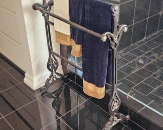 Cast iron towel rack 