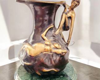 Nouveau bronze  vase  by Alliott