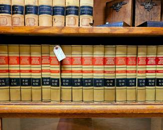 Southwestern reporter Texas decisions 1914 17 books sold as a set missing books number 17 through 24