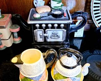 Omnibus delicate the cooking time cream sugar teapot set