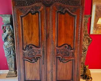 Solid wooden armoire 