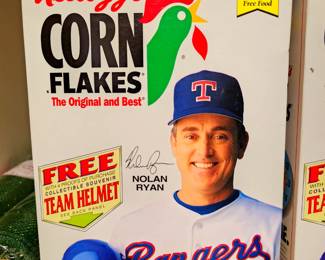 Kellogg's Corn Flakes original and best Nolan Ryan edition. Still has the cereal in the Box