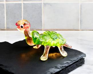 Glass funky turtle