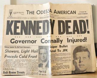 Odessa American KENNEDY DEATH edition