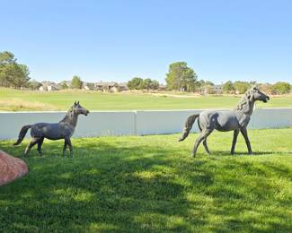 Bronze horse statues. Very large