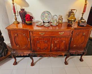 Claw footed buffet . Matches the dining room table, priced separately 