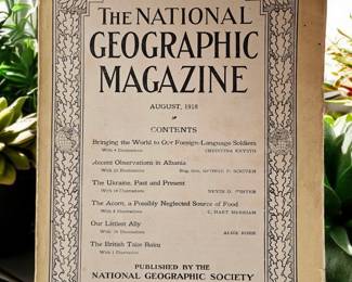 1918 National Geographic magazine