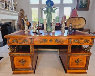 French Louis XVI style executive desk 