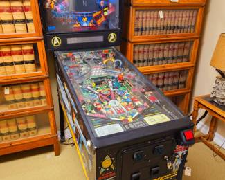 1991 data East brand Star Trek pinball machine. In excellent condition has key. Takes quarters to operate. 