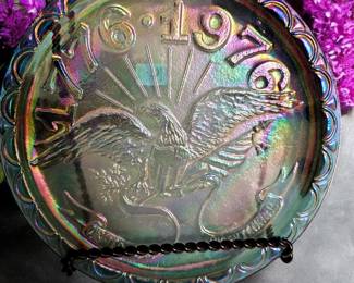 Carnival Glass Bicentennial plate 