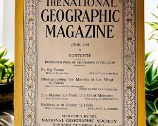 1928 National Geographic magazine