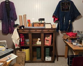 Basement, Study.  Magic Tricks and Costumes  Everything in this room 50% off price marked!