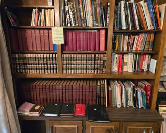Living Rm.  Books, Encyclopedias, other Sets. Everything in this room 50% off price marked!  Everything in this room 50% off price marked!