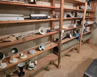 Basement, Basement.    All Kinds of lights and lighting.  Everything in this room 50% off price marked!