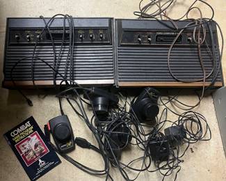 2 Atari consoles with controllers and all connectors- really good shape