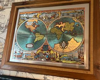 Framed Nova Totivs Terrarvm Orbis Georgraphica