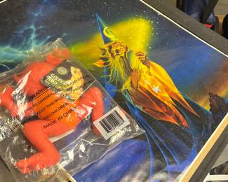 Golden Toad (Plush) and Wizard Kirk Reinert print