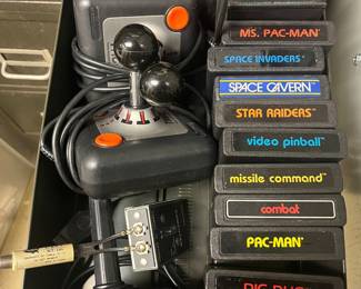 Atari video games and more controllers