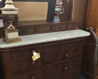 Antique dresser with marble top $100!