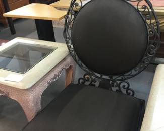 Pair of ornate low chairs - $100/pair! 