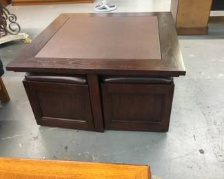 Low table with 4 stools - $100!