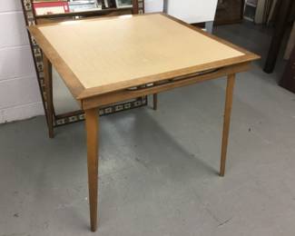 Mid century folding card table $100!