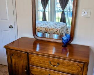 Fabulous Dresser with Mirror - $320 - 76" Wide, 30" Tall, 18" Deep.  Note: Mirror is 27" Wide and  43" Tall.