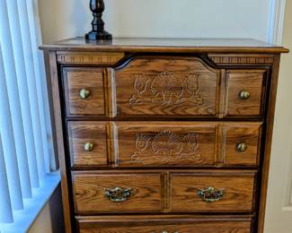 Tall Boy Dresser - $70 - 33" Wide, 46" Tall, 18" Deep.