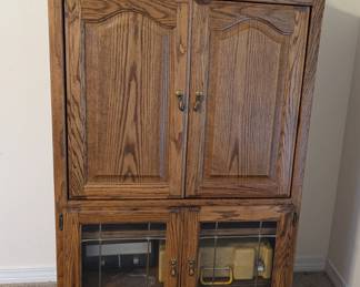 Entertainment Center - $260.00 - 38" Wide, 58" Tall and 21.5" Deep.