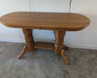 Super Solid Oval Sofa or Hall Table - $320 - 4' Long, 28.5" Tall, 18" Wide. 